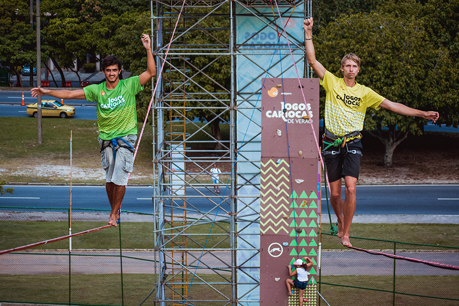 slackline, highline, escalada, boulder, escalada indoor, oi jogos cariocas de verão, cobertura fotográfica, fotografia esportiva, sportsession, agência sportsession, agência fotográfica, evento esportivo